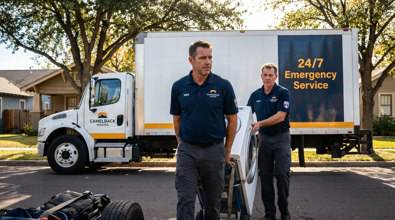 CamelBack Moving crew loading furniture in Walker, LA